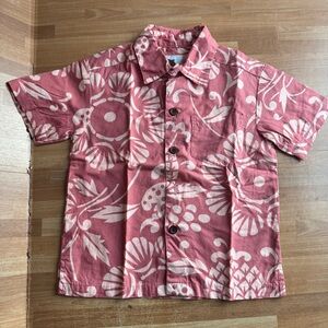 Kahala Duke's Pareo short-sleeve button-down shirt,2-3 years, Hawaiian shirt